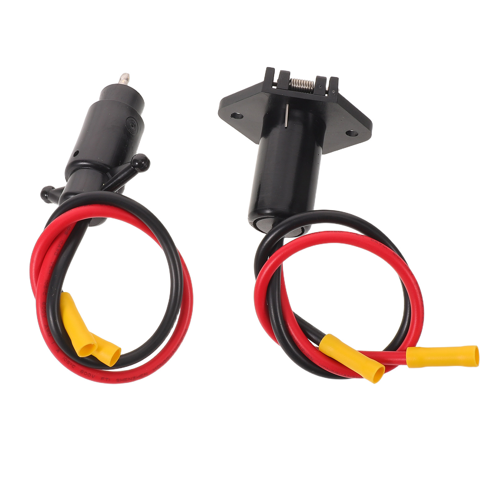 Fishing Kayak Trolling Motor - 1セットの防水トローリングモーター用プラグ。クイック接続式の船用バッテリープラグで、極性付きの電源ソケット。カヤックや釣り船に対応。