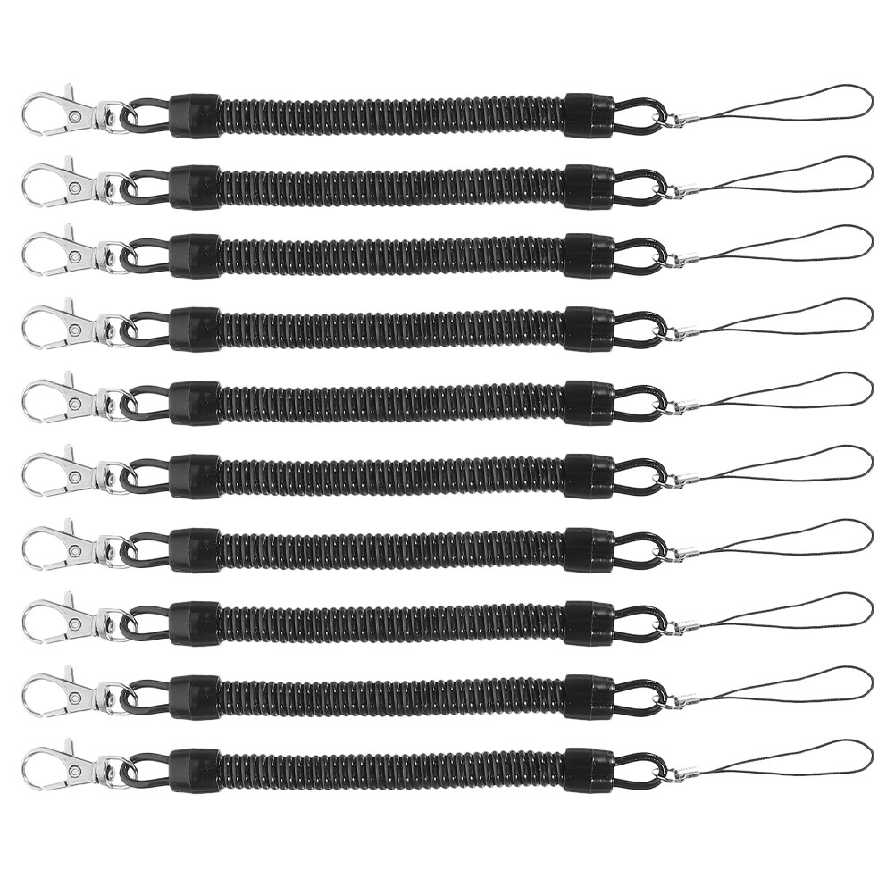10個入り釣り用ランヤード、頑丈な伸縮式コイルテザー、ロッド - Fishing Kayak Paddle Leash のレビューと価格