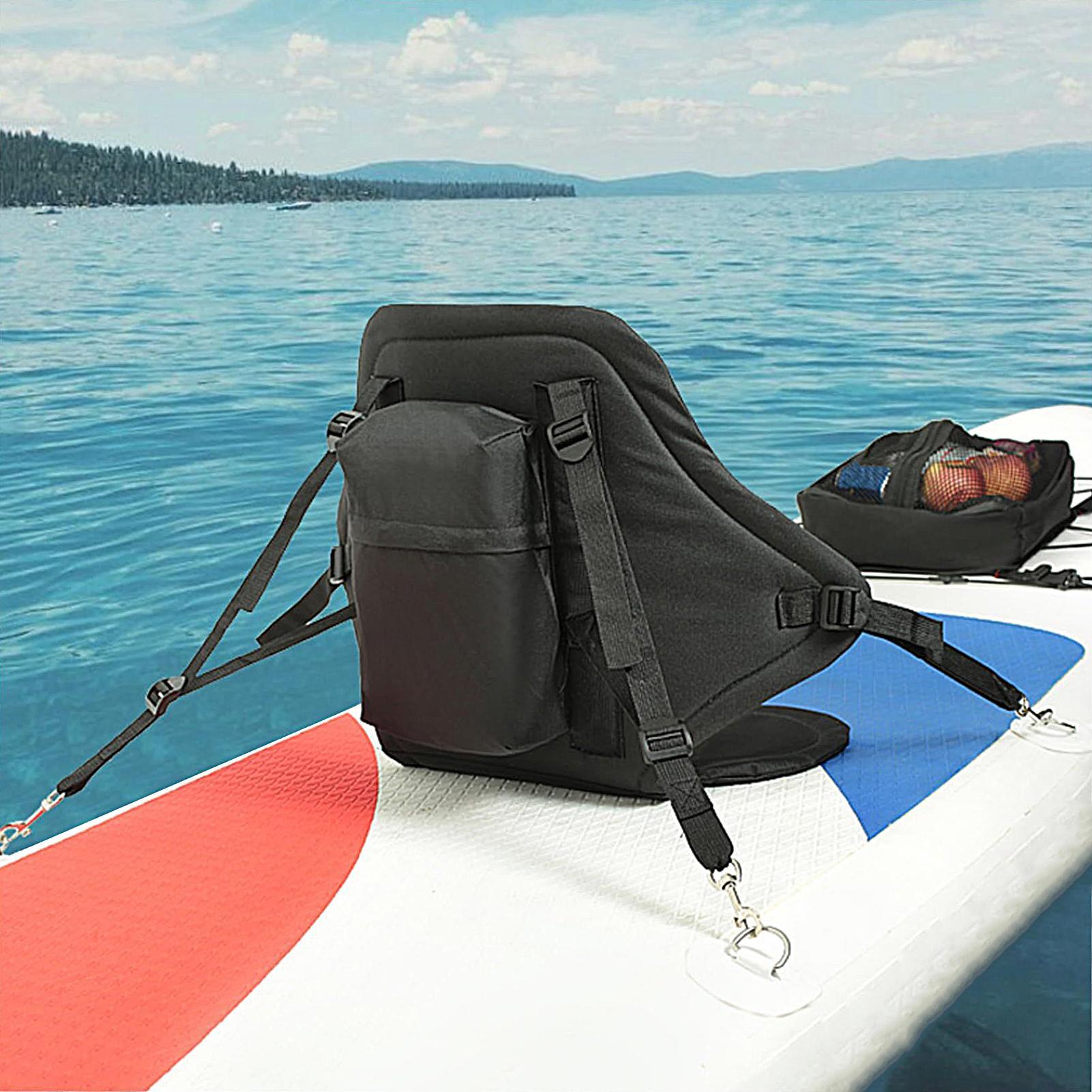 カヤックシートクッション 収納バッグ付き パッド入り 調節可 - Fishing Kayak Crate のレビューと価格