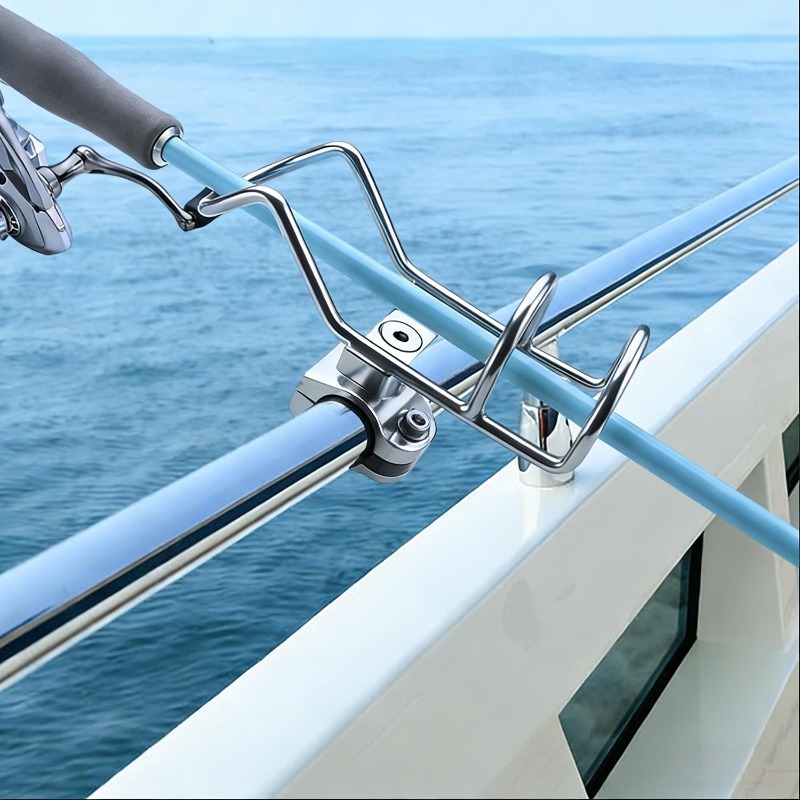 2個入り 316ステンレス製 釣り竿ホルダー 360度回転  - Fishing Kayak Rod Holder のレビューと価格
